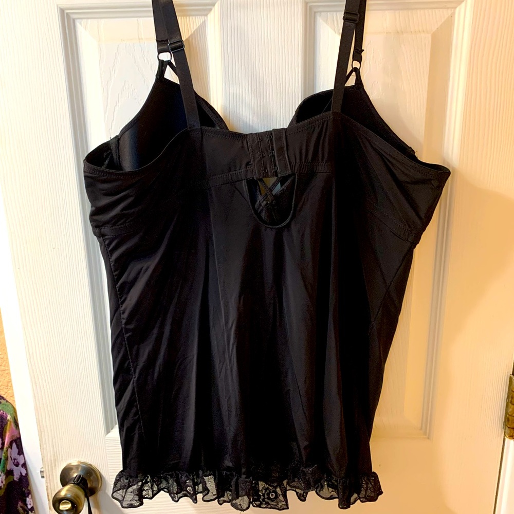 NWOT Sexy black lingerie with loops for garters